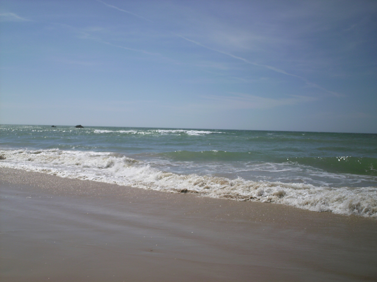 Strand Fuente del Gallo, Conil, Spanien